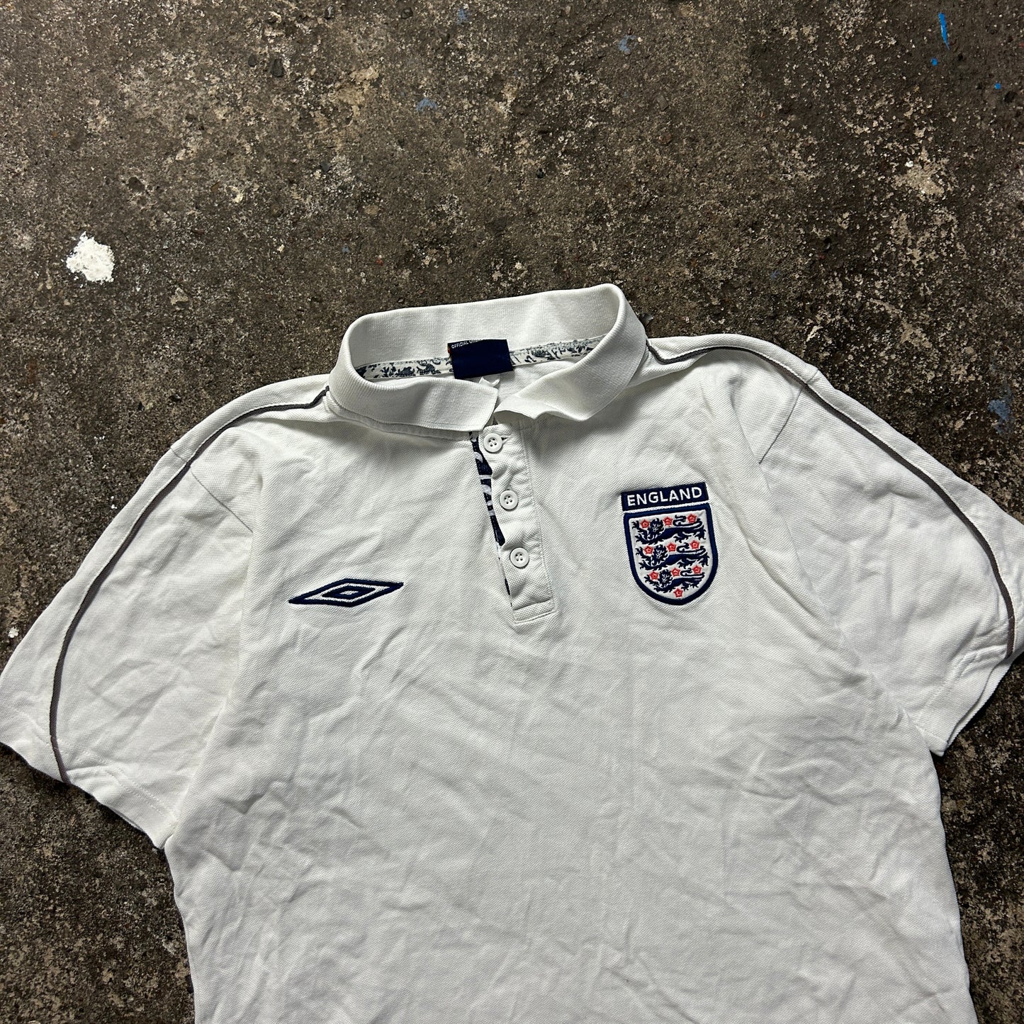 Vintage Umbro England Polo Shirt (L)