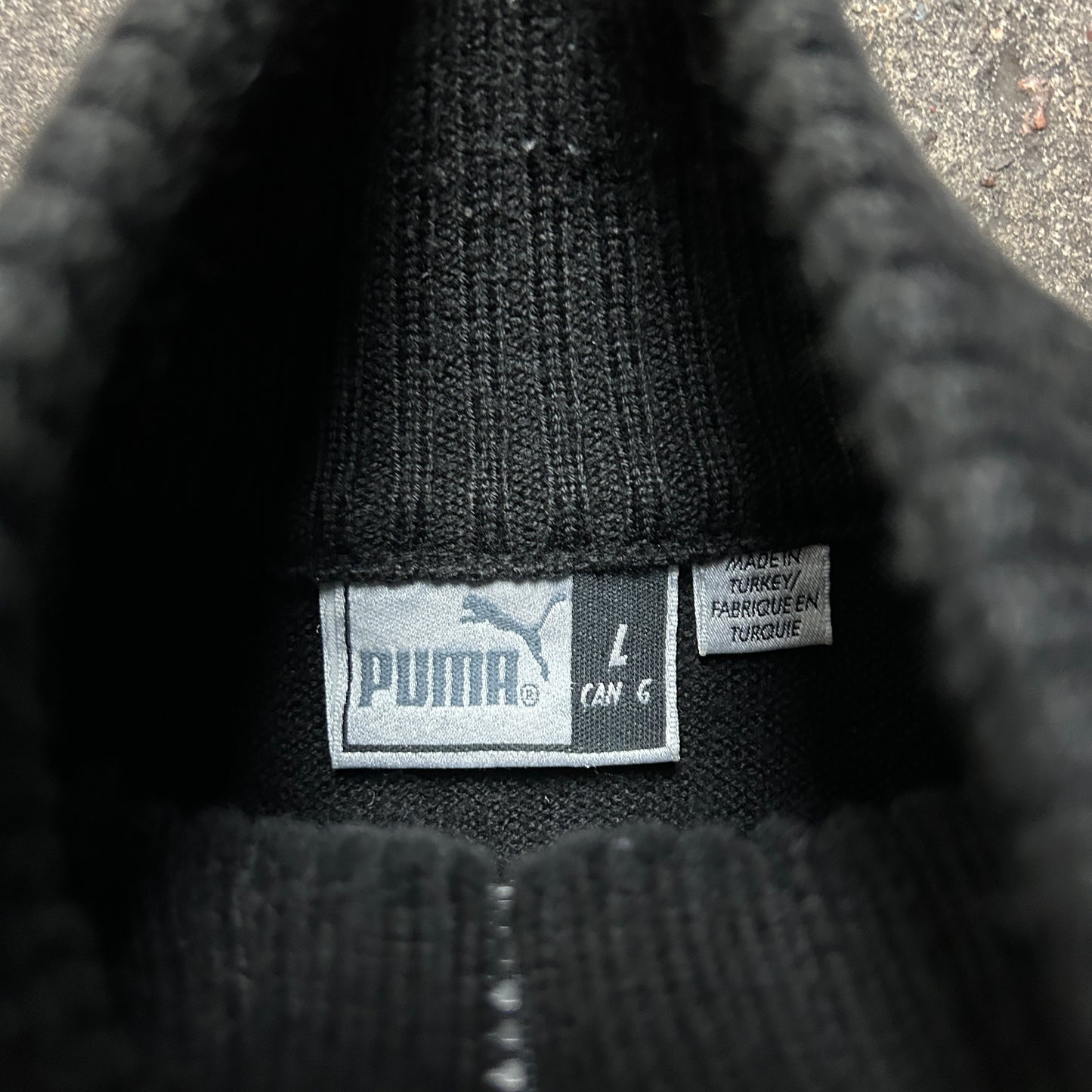 Vintage Puma Knit Zipper (L)