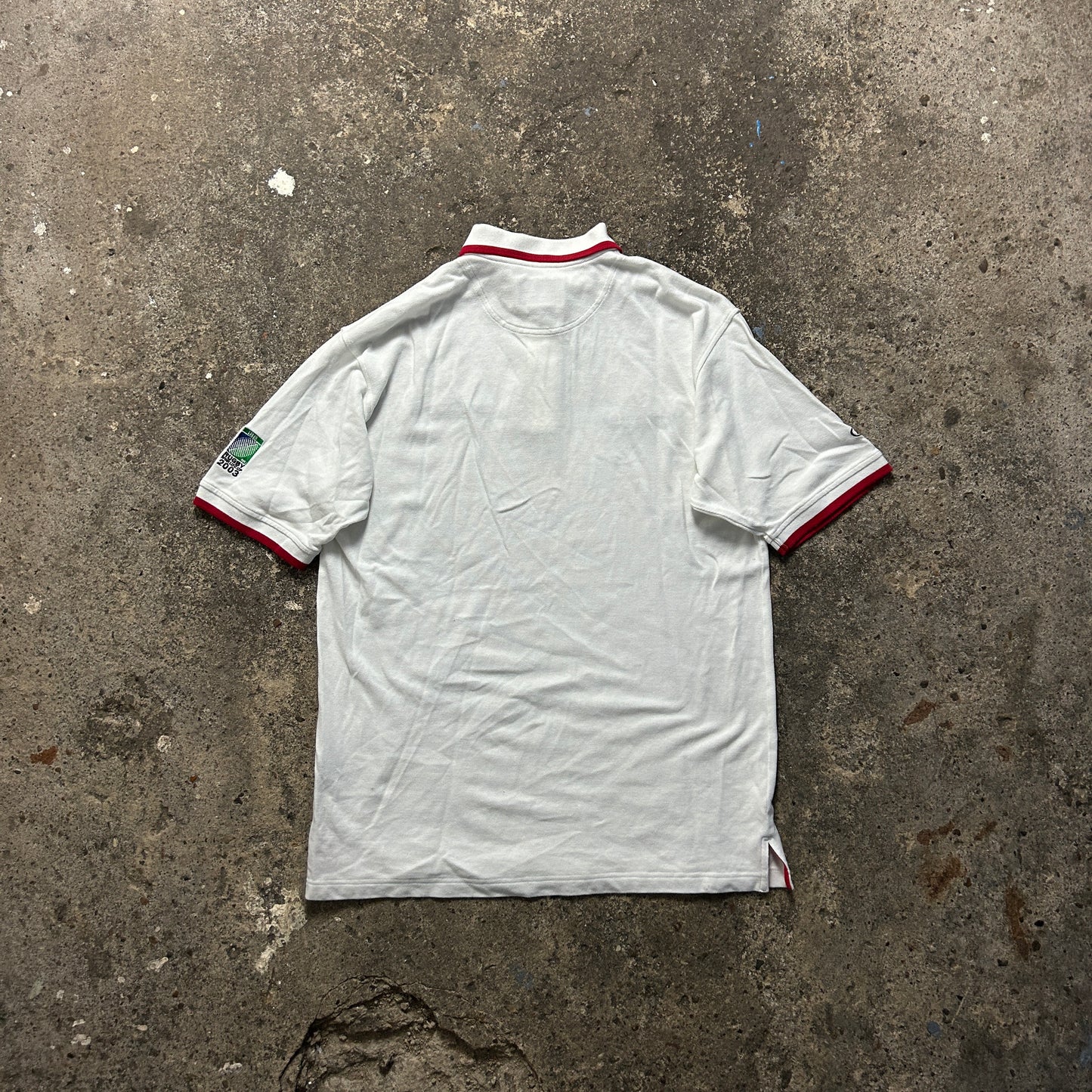 Vintage England Rugby Polo Shirt (L)