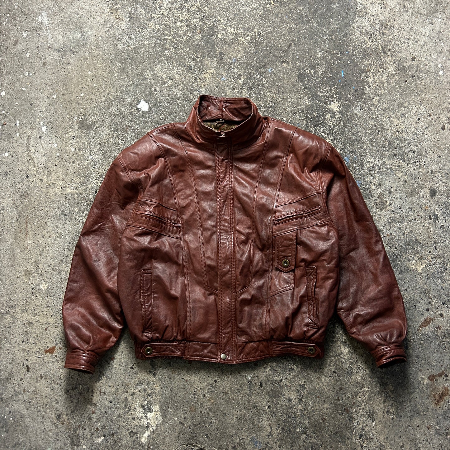 Vintage Leather Jacket (XXL)