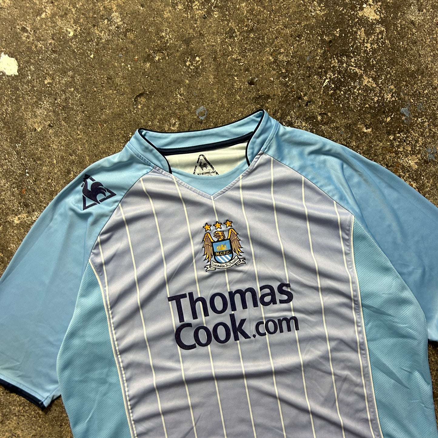 Vintage Le Coq Sportif ManCity Jersey (XL)