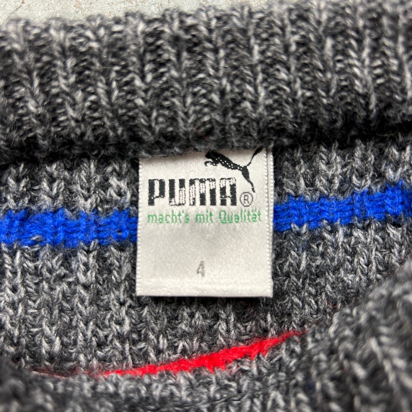 Vintage Puma Knit Sweater (L)