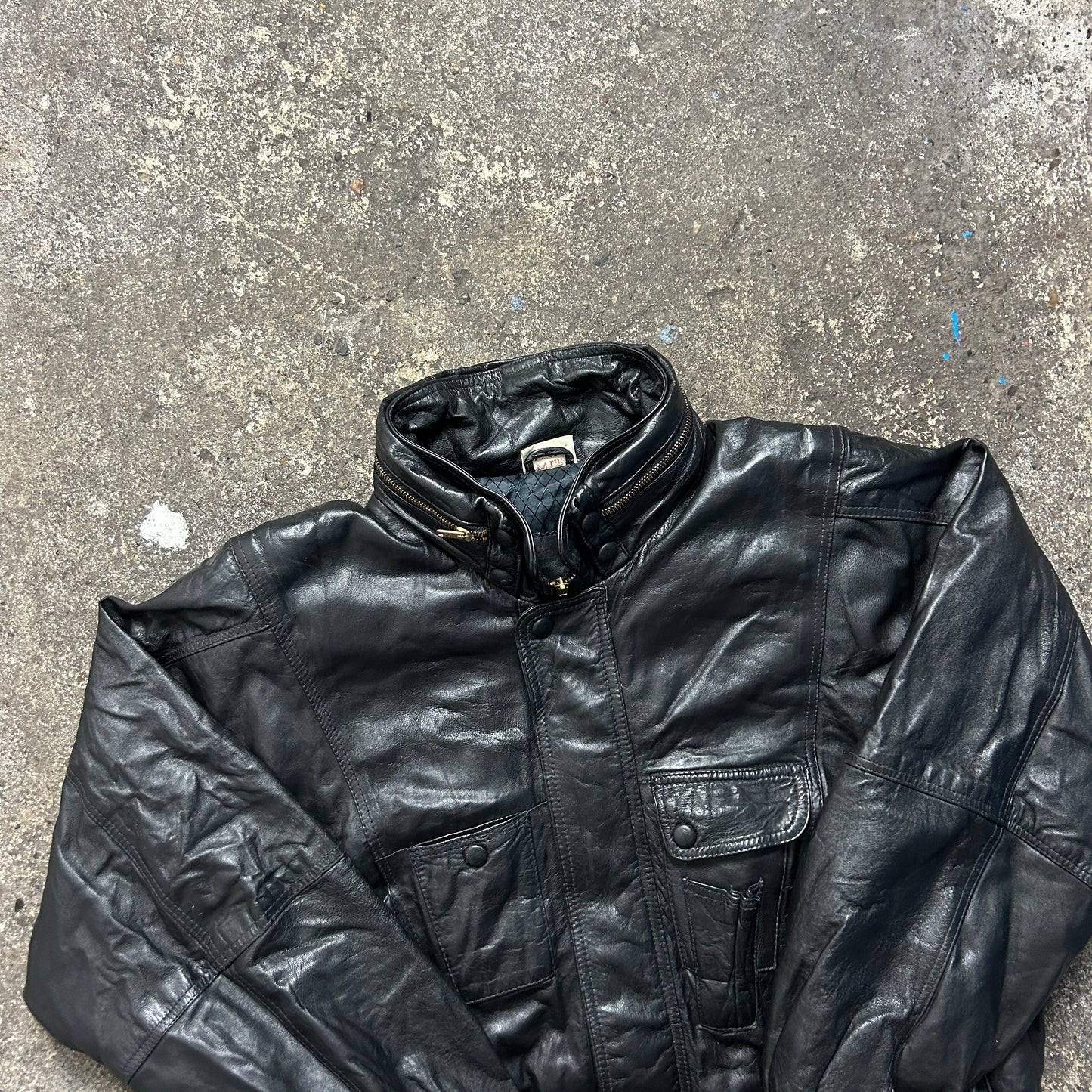 Vintage Leather Jacket (XL)