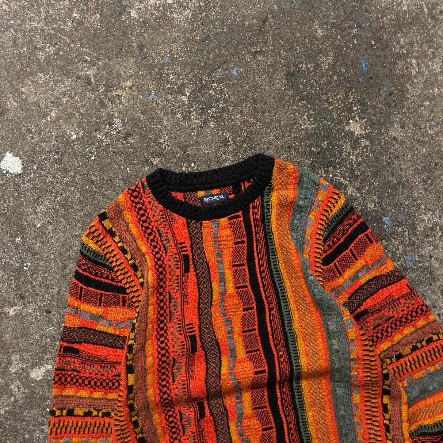 Vintage Coogi Style Knit Sweater (S)