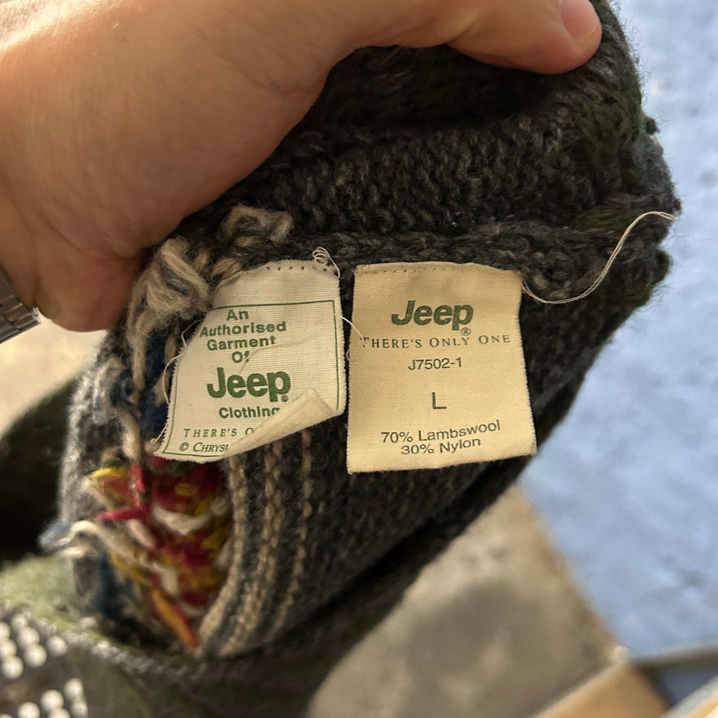 Vintage Jeep Knit Zipper (M)