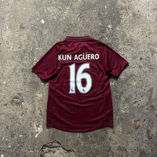 Vintage Umbro Manchester City Agüero Jersey (S)