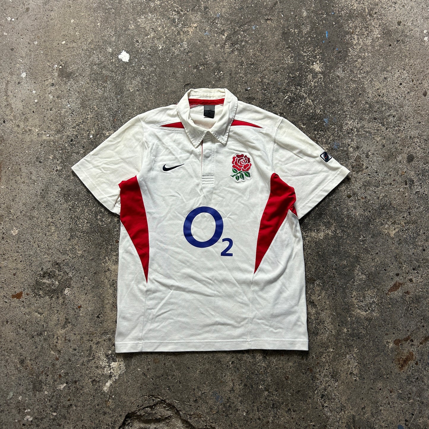 Vintage Nike England Rugby Polo Shirt (M)