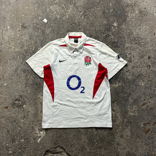 Vintage Nike England Rugby Polo Shirt (M)