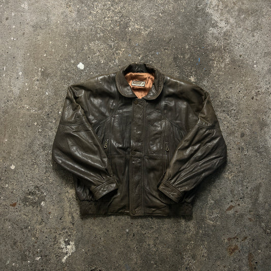 Vintage Leather Jacket (XL)