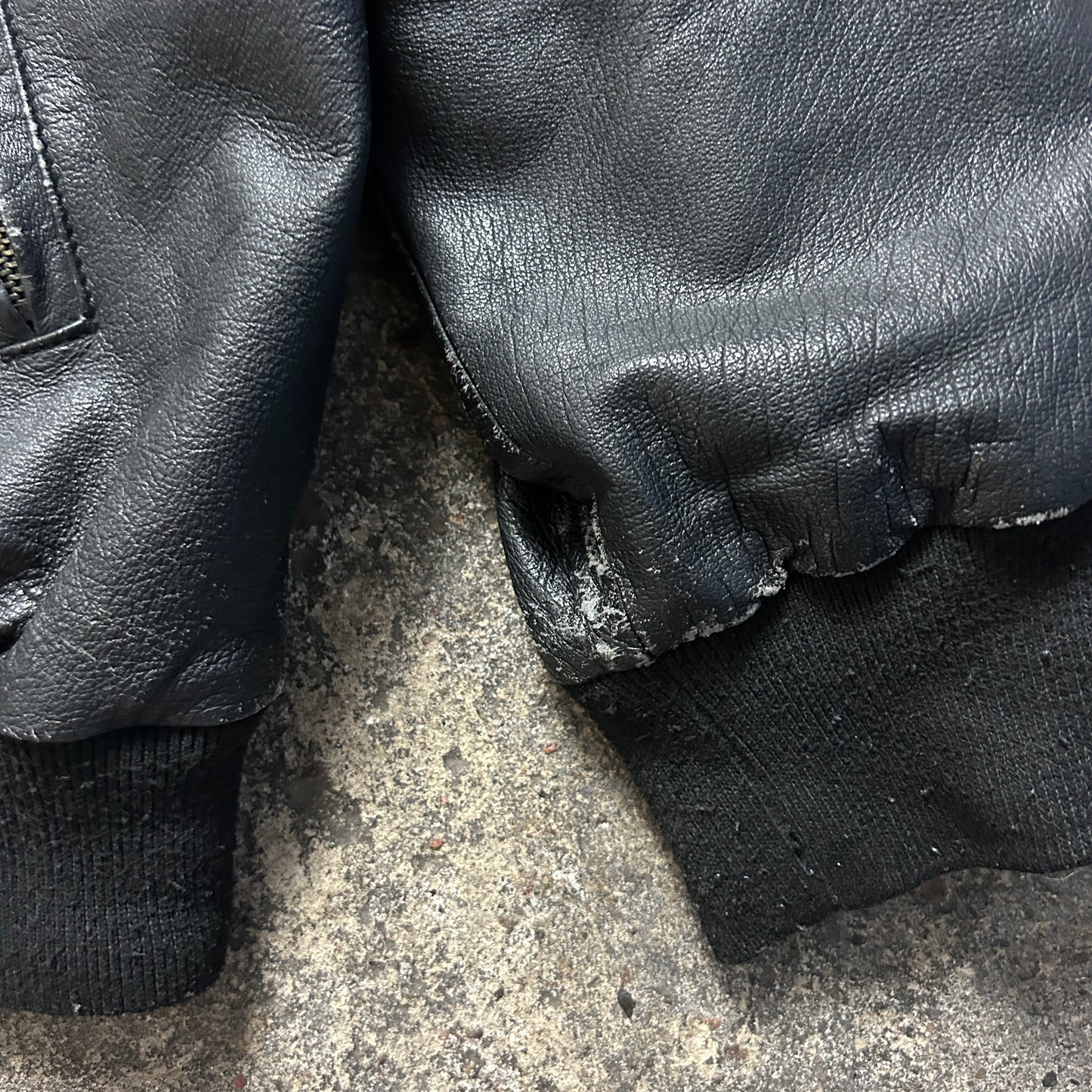 Vintage Leather Jacket (XL)