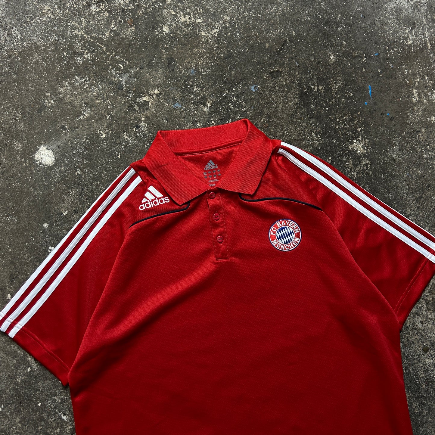 Vintage Adidas FC Bayern Polo Shirt (XL)