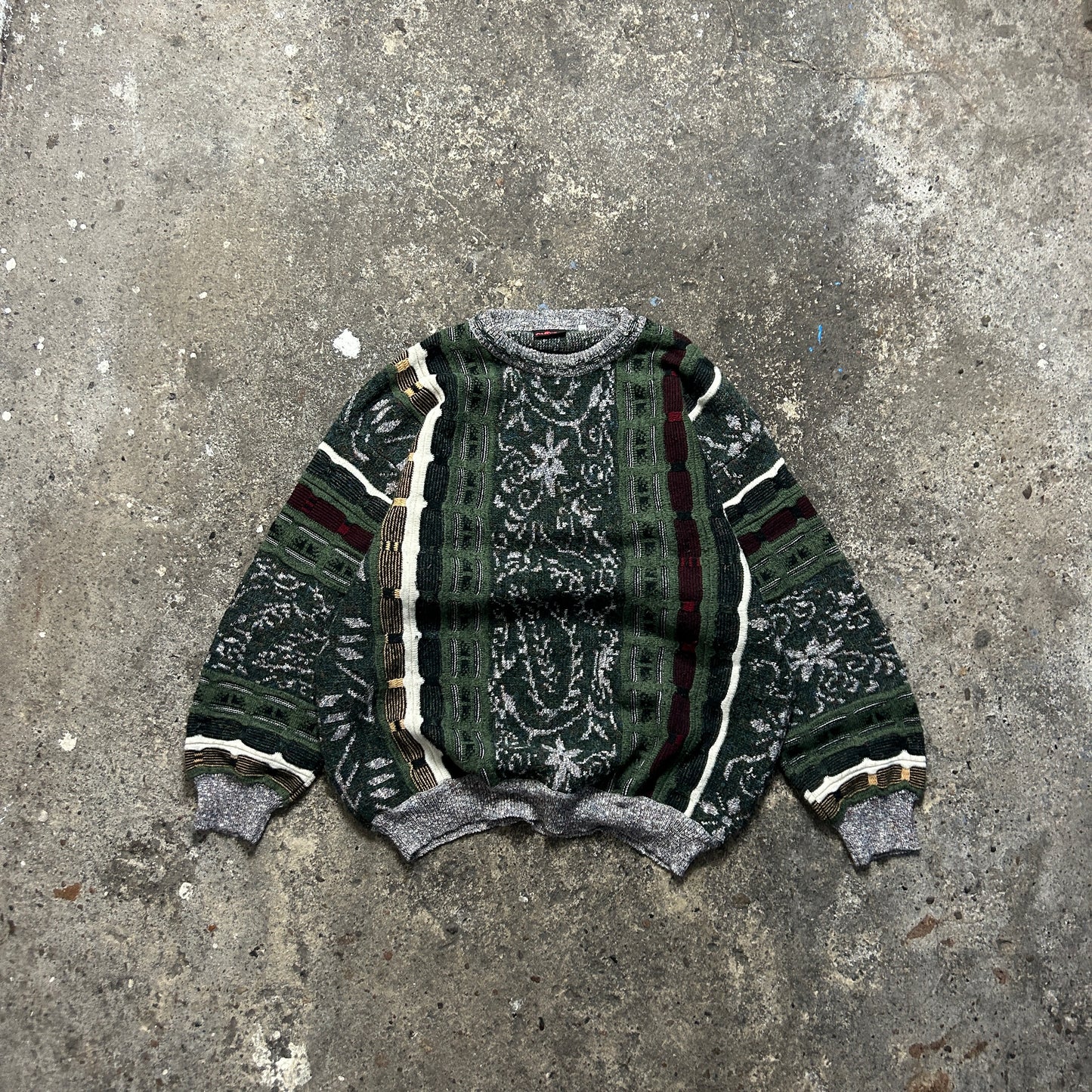 Vintage Coogi Style Knit Sweater (XL)