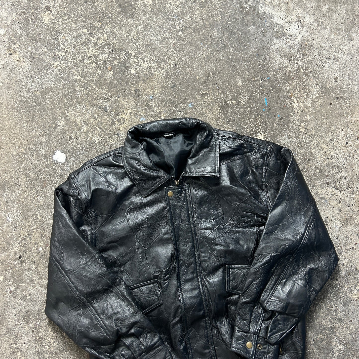 Vintage Leather Jacket (XL)