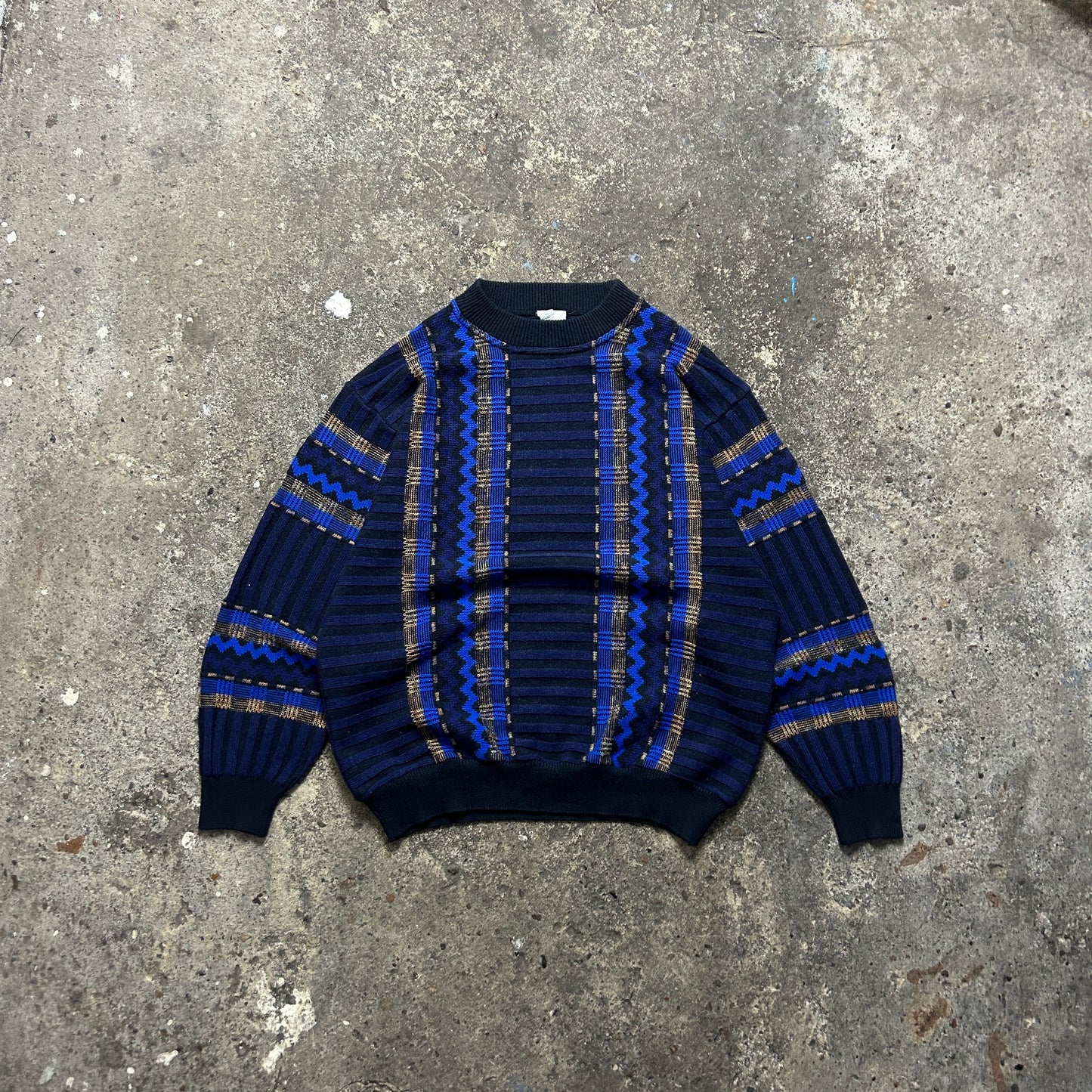 Vintage Coogi Style Knit Sweater (L)