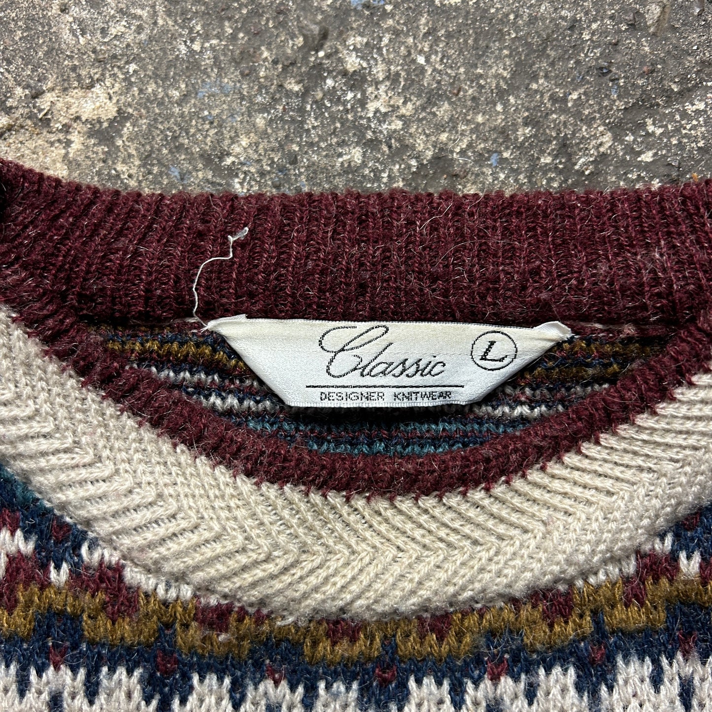 Vintage Knit Sweater (L)