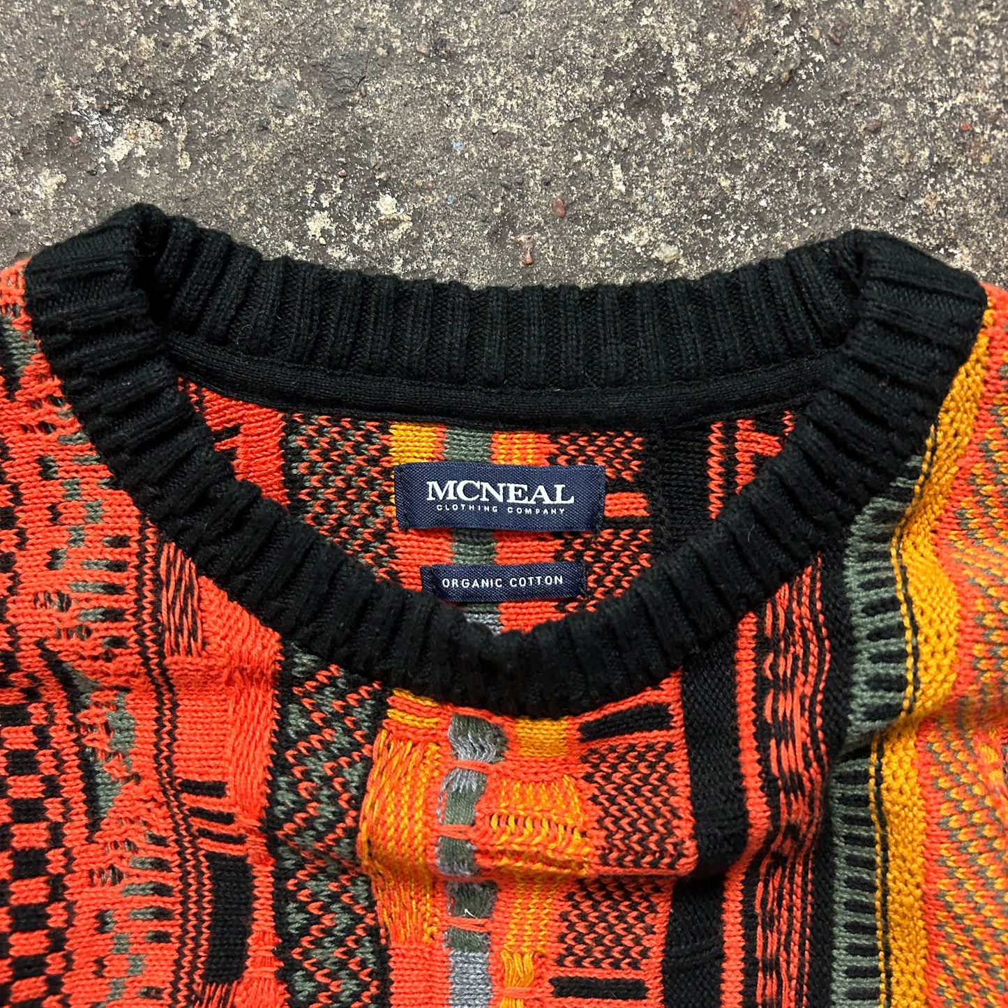 Vintage Coogi Style Knit Sweater (S)