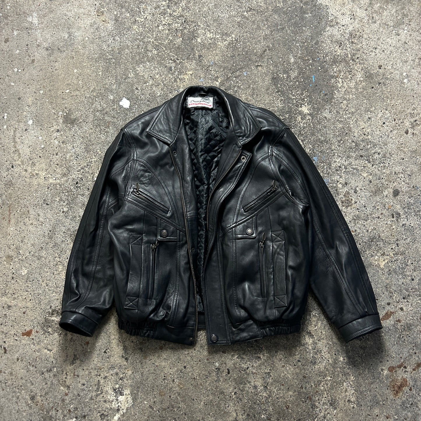 Vintage Leather Jacket (XL)