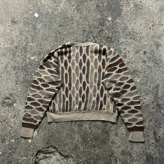 Vintage Coogi Style Knit Sweater (L)