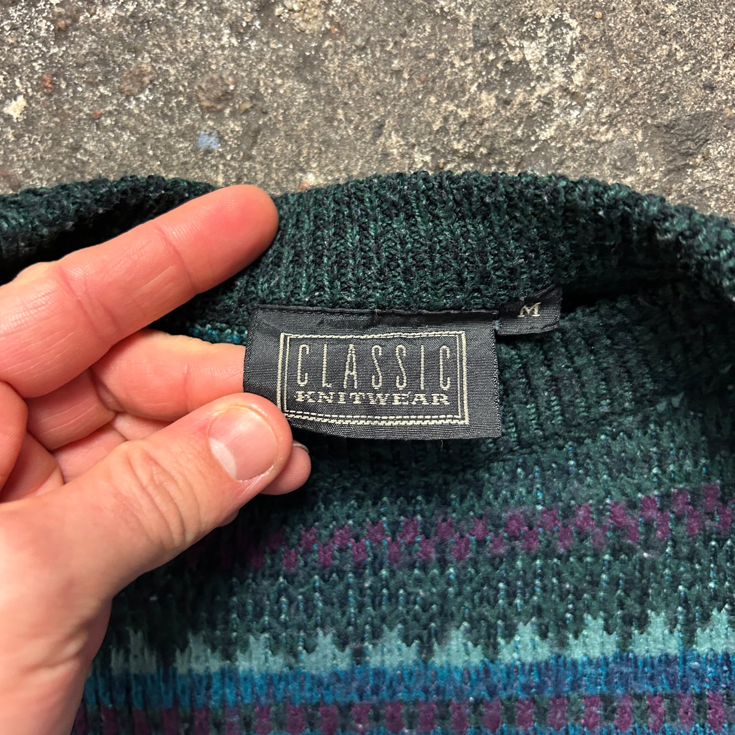 Vintage Knit Sweater (M)