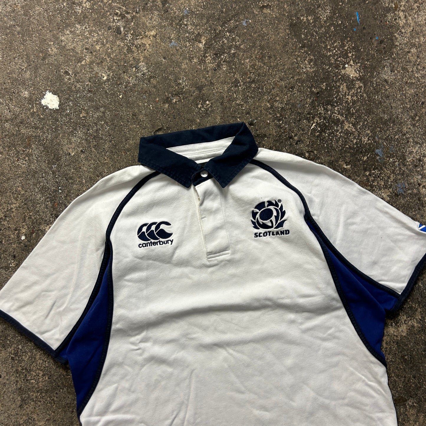 Vintage canterbury Scotland Polo Shirt (L)
