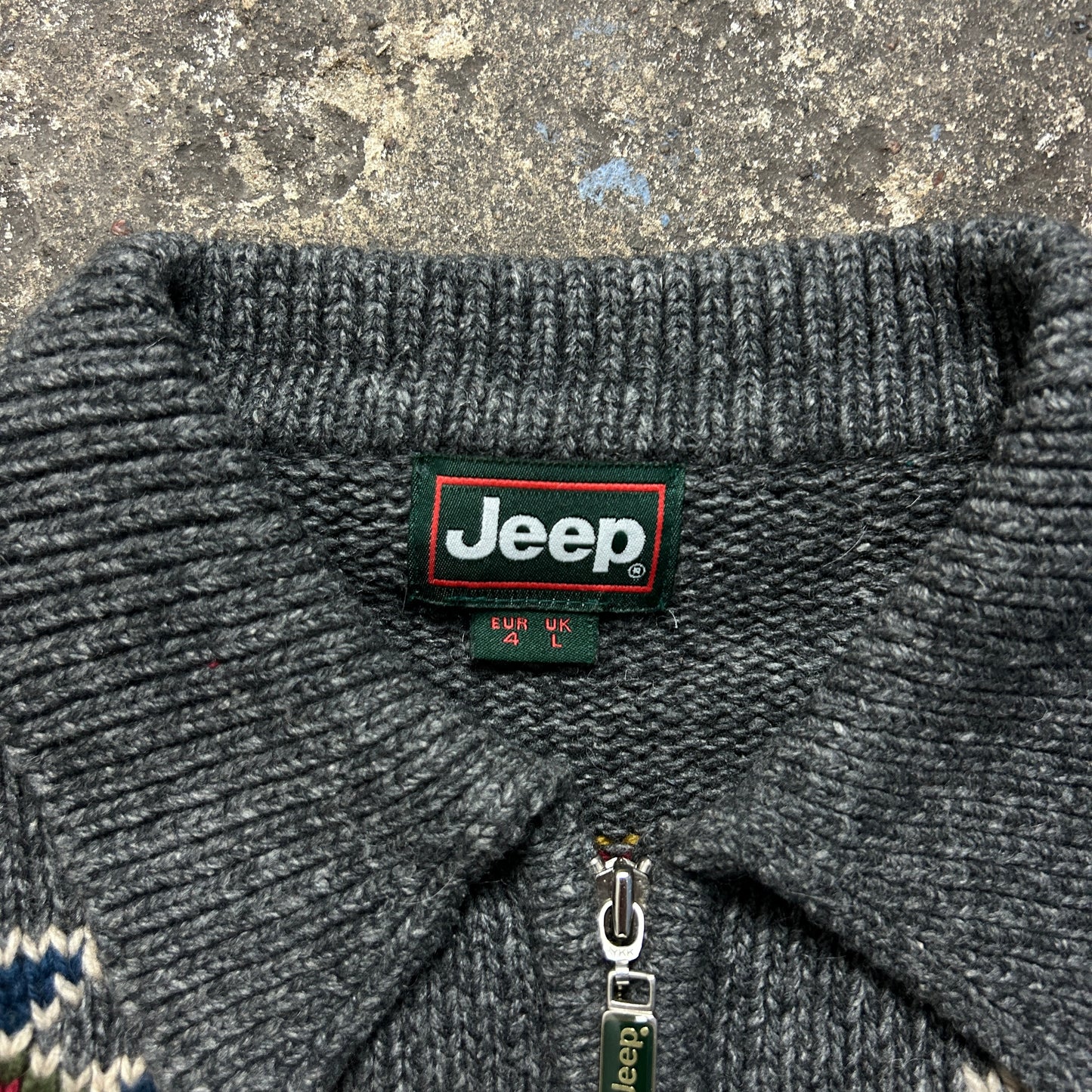 Vintage Jeep Knit Zipper (M)